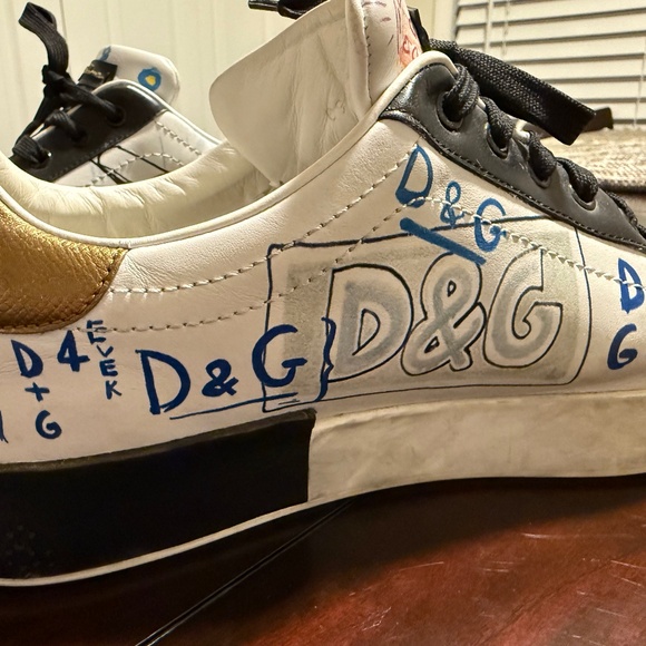 Dolce & Gabbana Other - DOLCE & GABBANA MENS PORTOFINO SNEAKERS W GRAFFITI